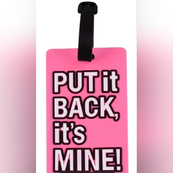 Luggage Tags 5 Pcs Mixed Tags "Put It Back, It's Mine! New - Picture 5 of 7